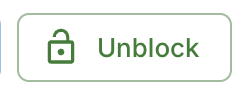 Pulsante Unblock, mostrato una volta che un dominio è stato bloccato.