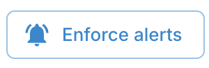 Schaltfläche Enforce alerts im Detailpanel der Domäne.