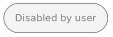 Extension status chip: "Disabled by user" (protections manually disabled by the user).