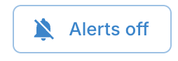 Schaltfläche Alerts off im Detailpanel der Domäne.