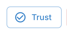 Bouton Trust dans le panneau de détail du domaine, pour désactiver les alertes Live Detection.